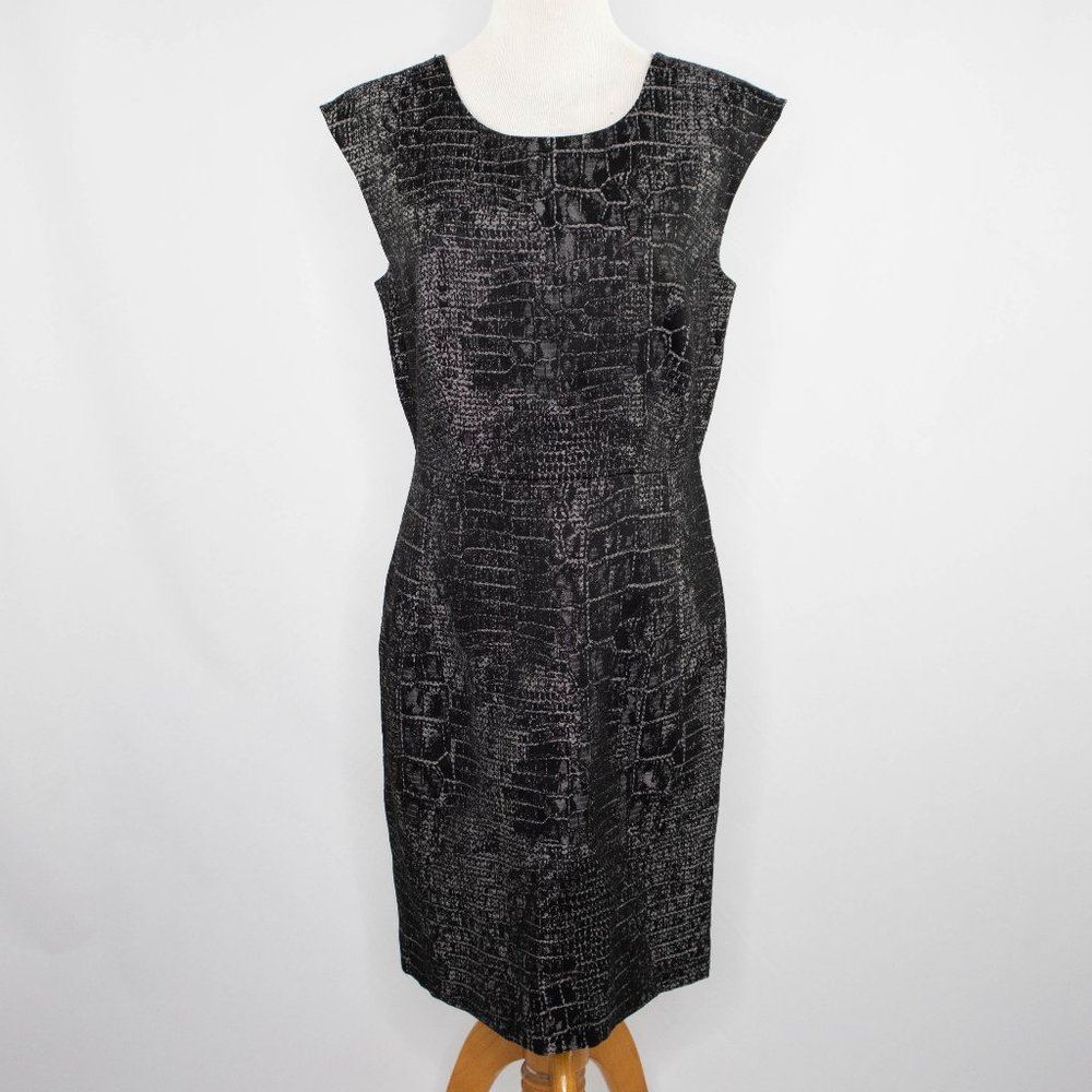 Kenneth Cole black and silver shift dress NEW (8)